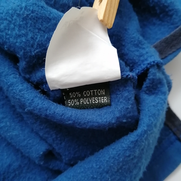 Old River Concept Vintage Blue V-Neck Sweater Medium - Picture 9 of 9